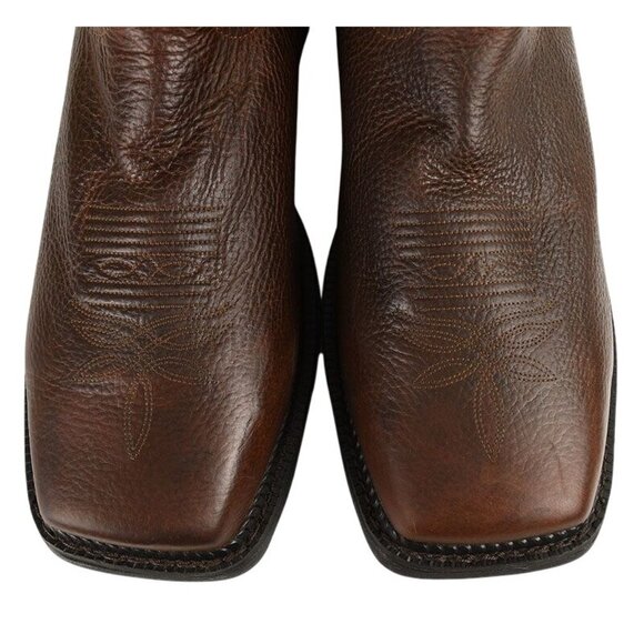 Tony Lama Rust Copper Diboll Diamond Plate Composite Toe Western Work Boots 13 - Picture 2 of 5